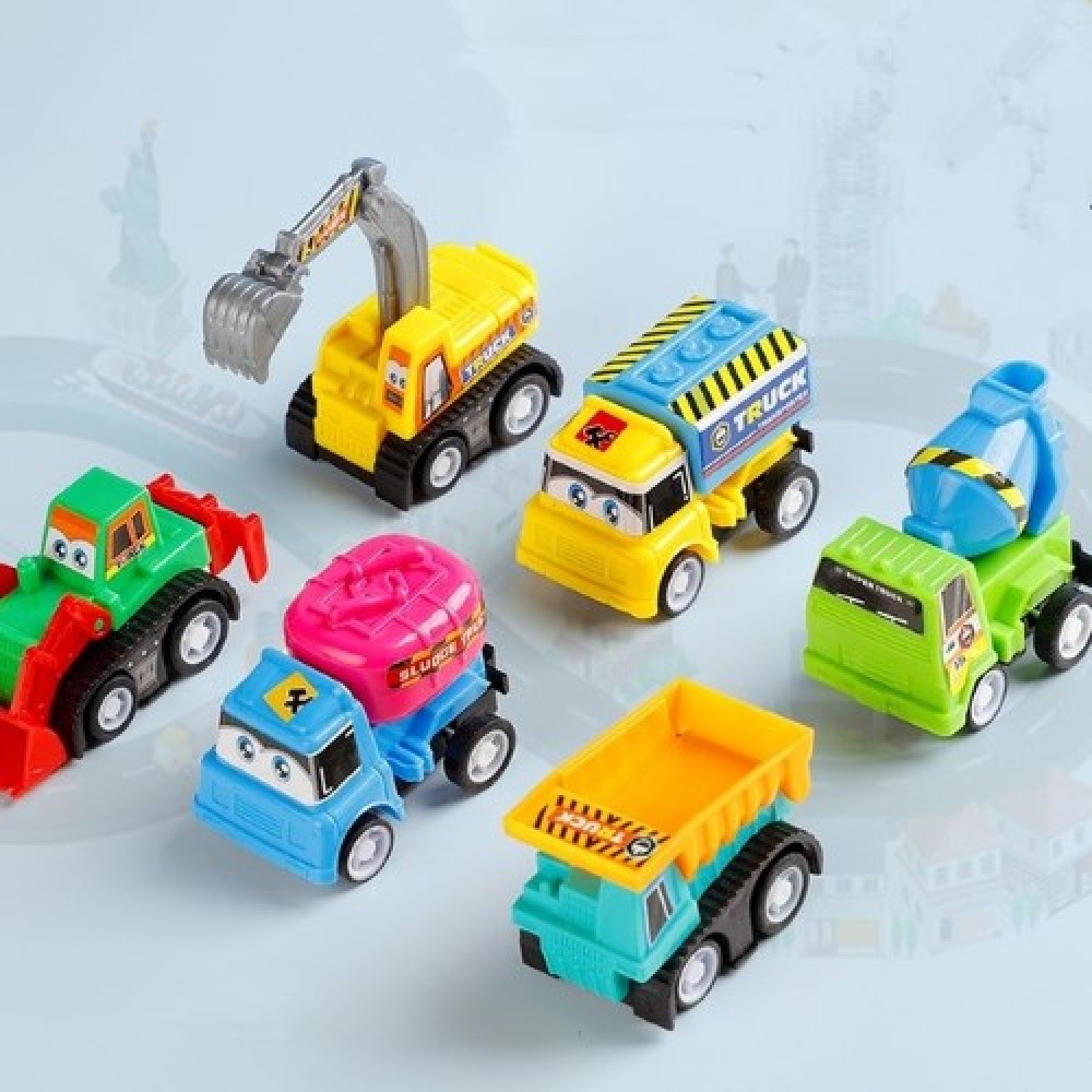 Colección 6 Carritos maquinaria Construcción