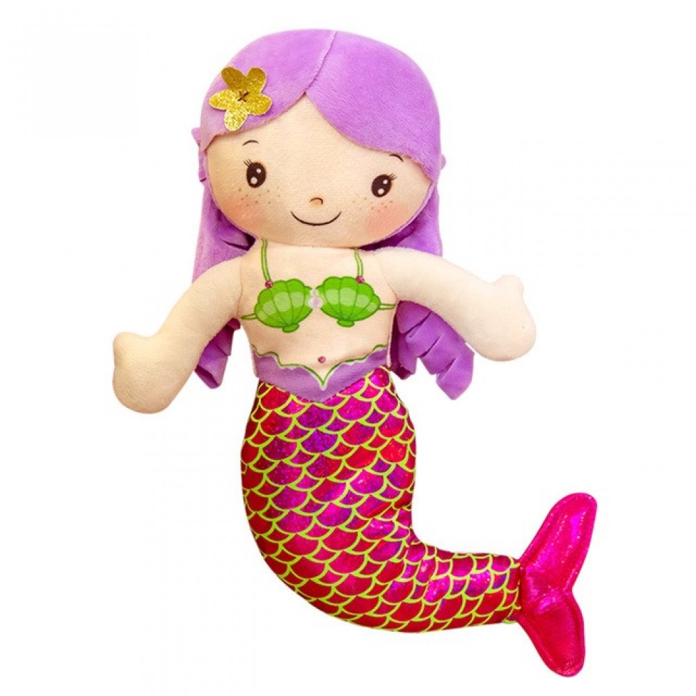 Sirena de felpa muñeca de Trapo 30 cm Violeta Sirena de felpa muñeca de Trapo 30 cm Violeta