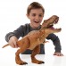 Jurassic World T Rex pisa y ataca 
