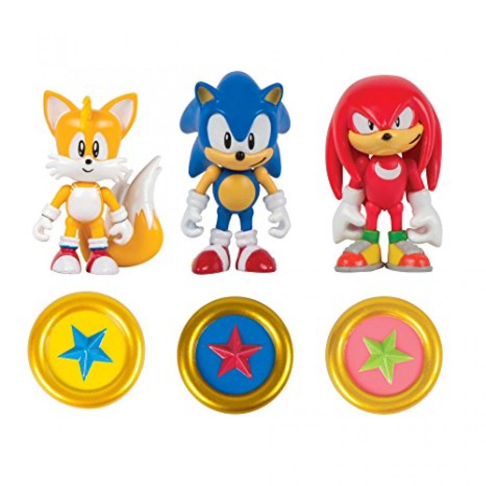 Sonic the Hedgehog pack 3 figuras