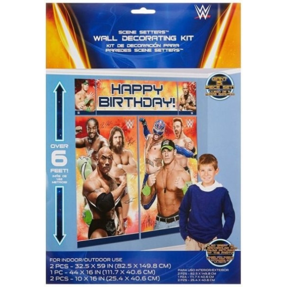 WWE kit decoración paredes