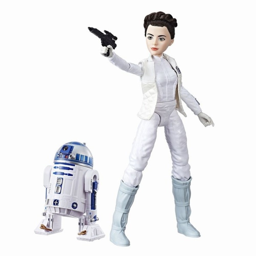 Star Wars muñeca Princesa Leia y R2-D2