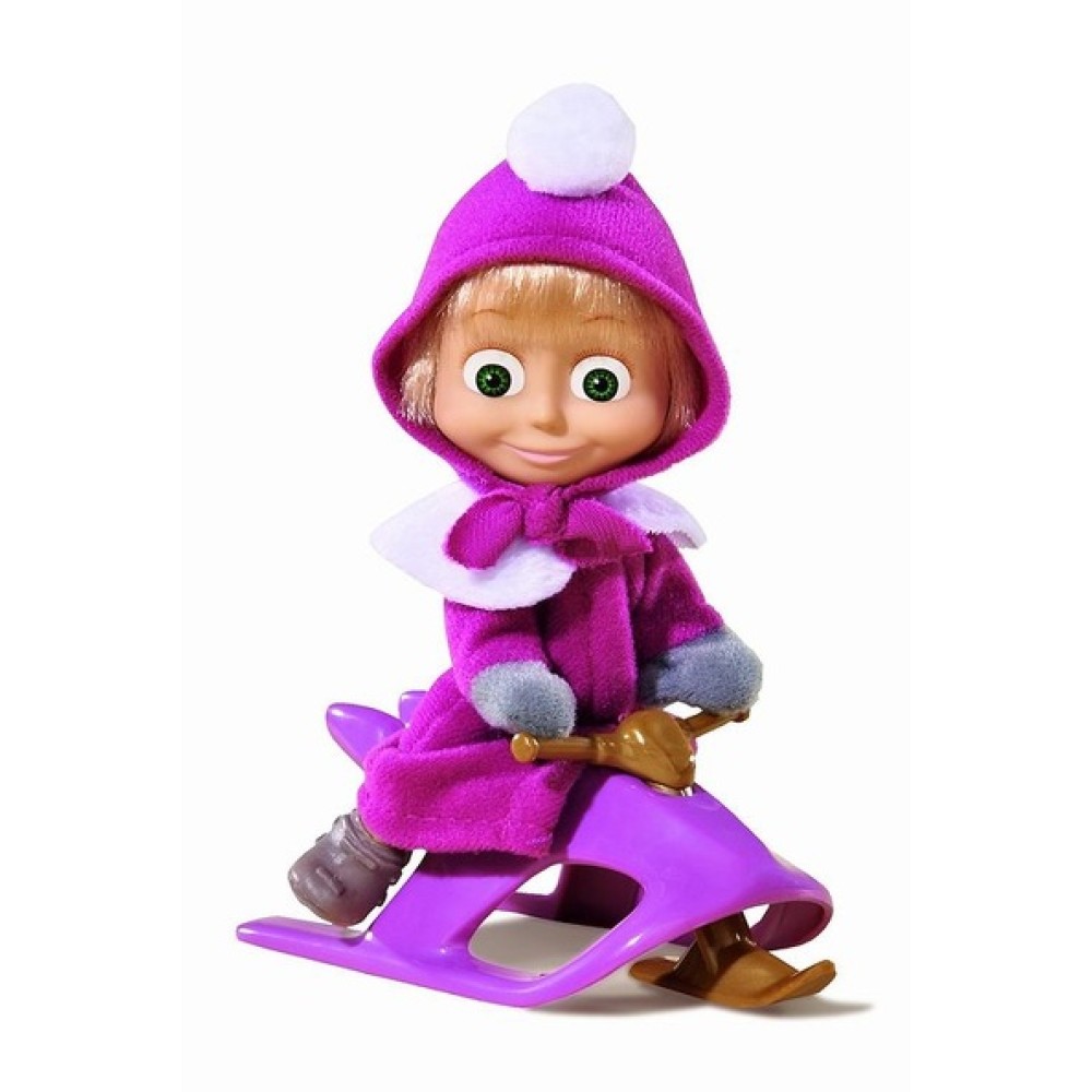 Masha y el Oso masha con trineo