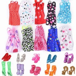 Barbie 10 vestidos con zapatos surtido Barbie 10 vestidos con zapatos surtido