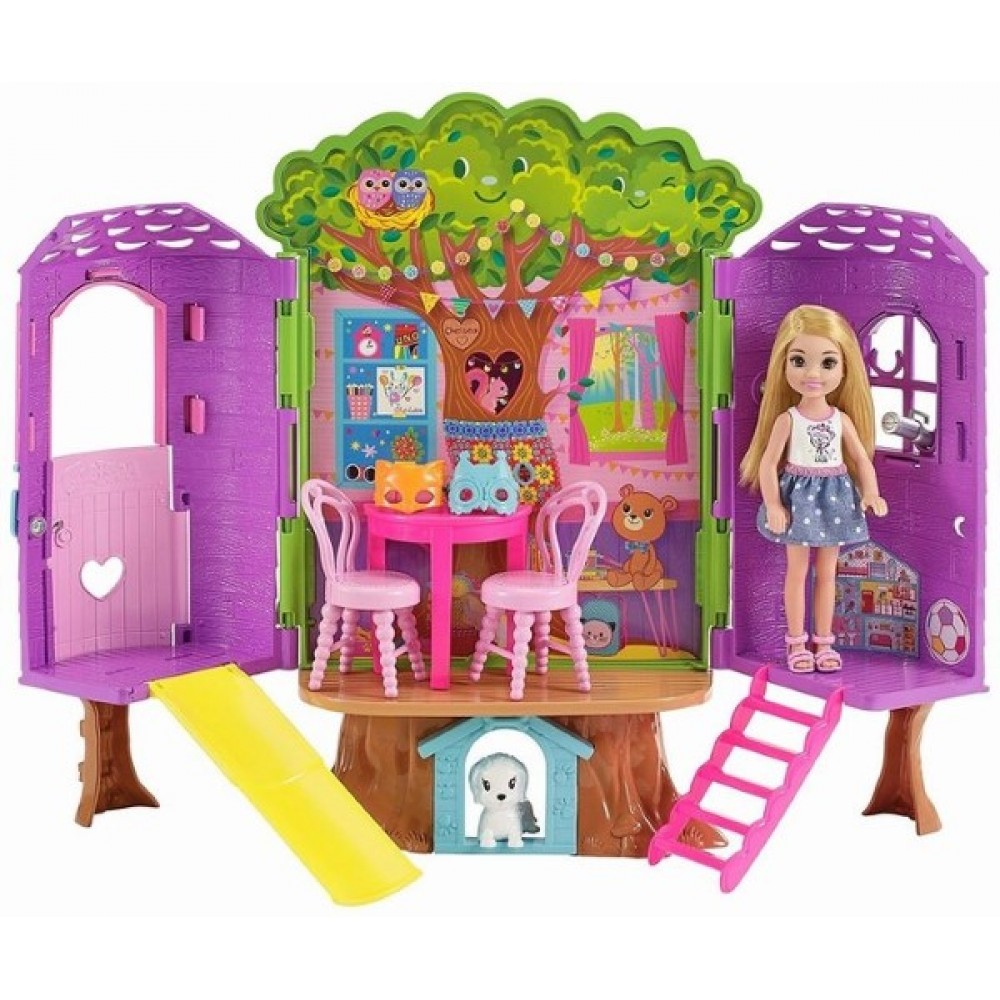 Barbie Chelsea casita árbol FPF83