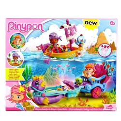 Pinypon carruaje sirena y barco pirata
