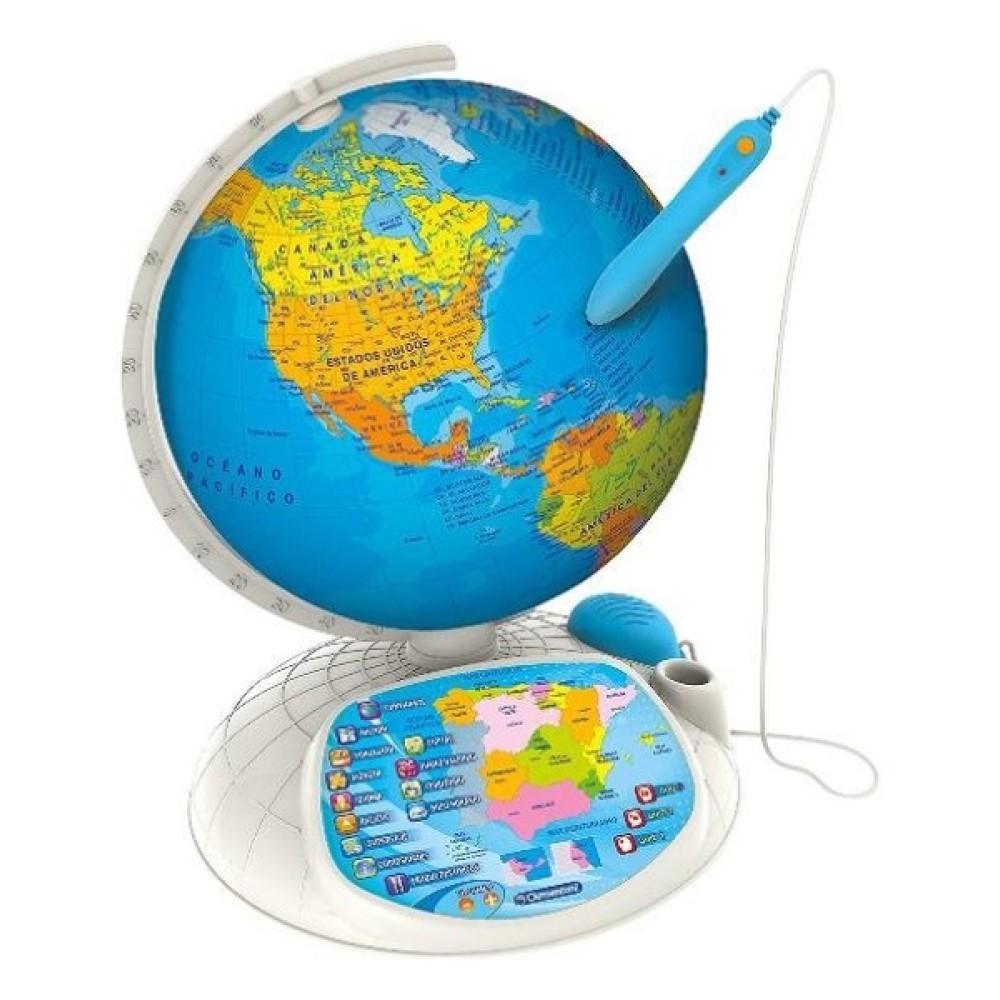 Globo mapamundi interactivo Clementoni