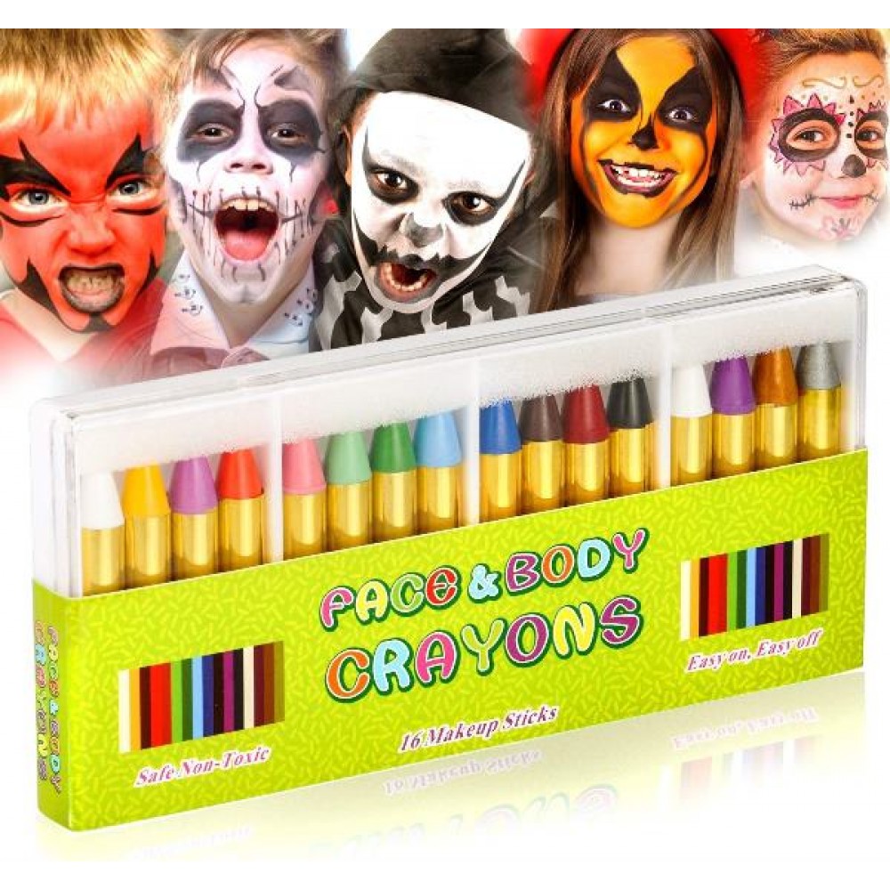 Crayones pintura maquillaje cuerpo cara