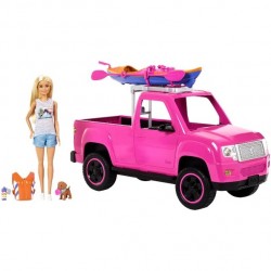 Barbie camping camioneta y kayak FNY40