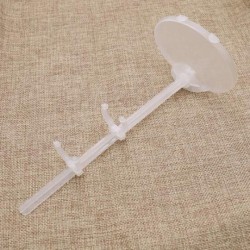 10 peanas bases soportes barbie transparente