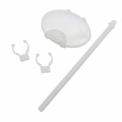 10 peanas bases soportes barbie transparente