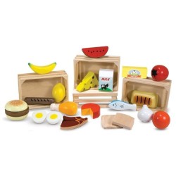 Melissa and Doug comida de juguete madera