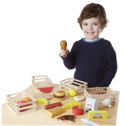 Melissa and Doug comida de juguete madera