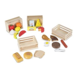 Melissa and Doug comida de juguete madera
