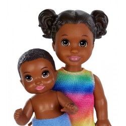 Barbie niñera set hermanitos GFL33 Barbie niñera set hermanitos GFL33
