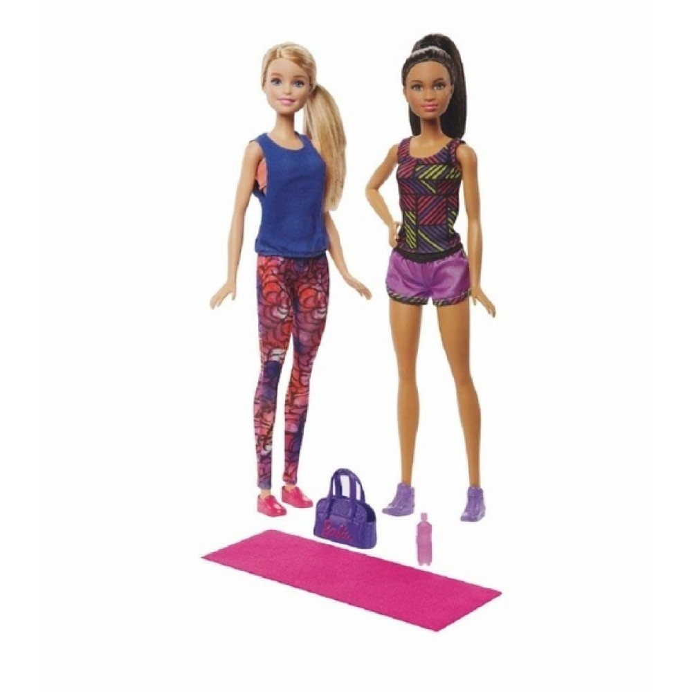 Barbie y Christie ejercicio divertido DMR44