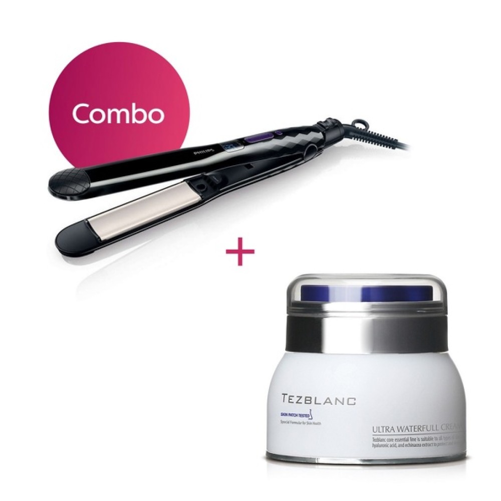 Plancha alisadora Philips + crema Tezblanc