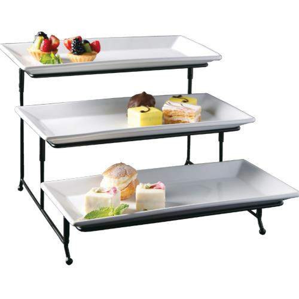 Set dulcera cerámica 3 niveles picadas postres