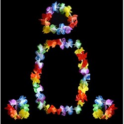 Disfraz fiesta hawaiiana 5 en 1