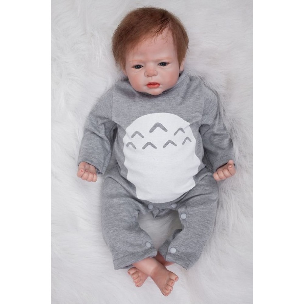 Muñeco bebé realista silicona 55 cm