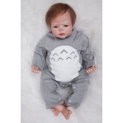 Muñeco bebé realista silicona 55 cm