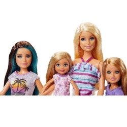 Barbie hermanas paseo en cicla FRV06 Barbie hermanas paseo en cicla FRV06