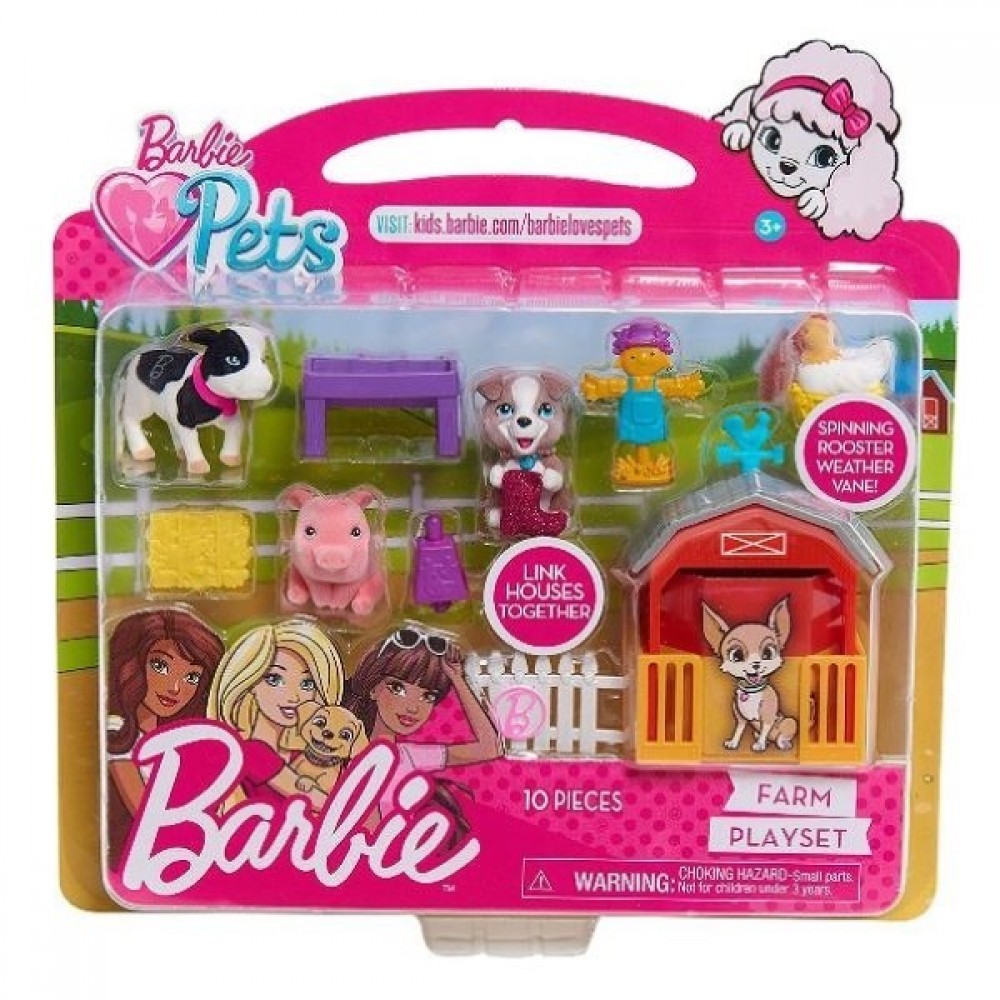 Barbie set mascotas granja Barbie set mascotas granja