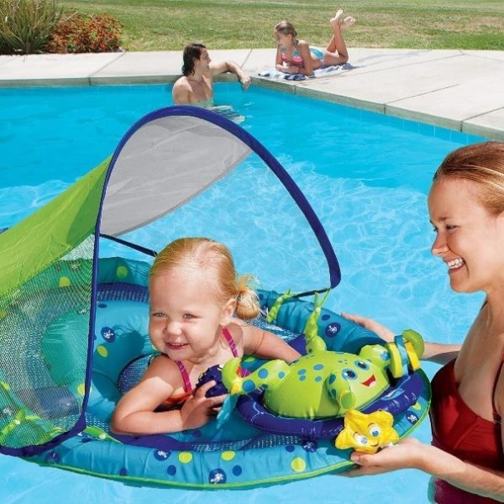 Flotador con carpa bebés vacaciones Swimways