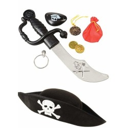 Disfraz pirata y accesorios para niño