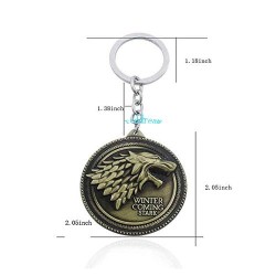Game of Thrones 2 llaveros casa Stark