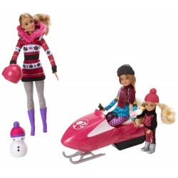 Barbie y sus hermanas con motonieve FDR73 Barbie y sus hermanas con motonieve FDR73