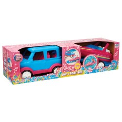 Set Camioneta y lancha muñecas de moda Set Camioneta y lancha muñecas de moda