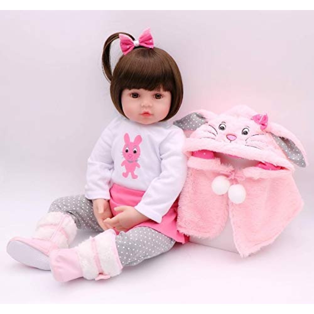 Muñeca Reborn de niña realista 55 cm 