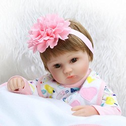 Bebita reborn estampado multicolor 43 cm