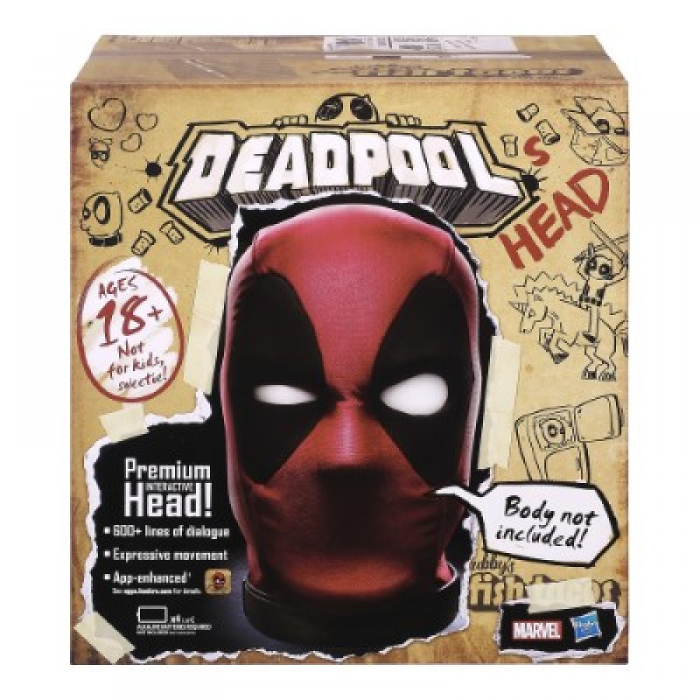 Marvel Deadpool cabeza interactiva Marvel Deadpool cabeza interactiva