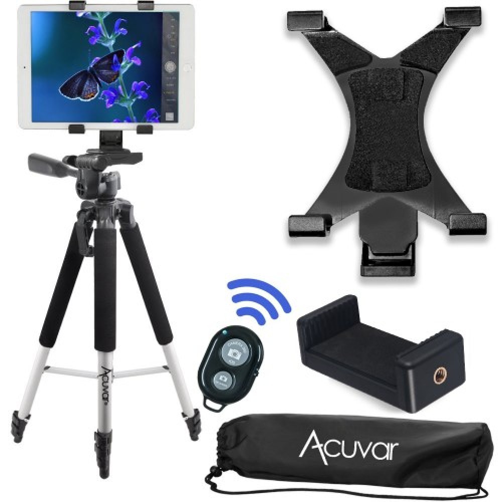 Trípode teléfono tablet + control inalámbrico Acuvar