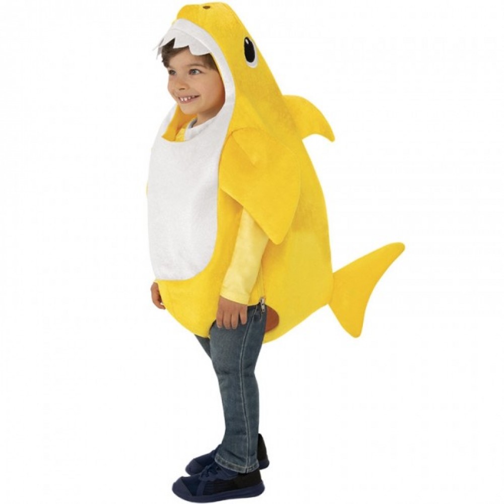 Baby Shark disfraz amarillo niño Baby Shark disfraz amarillo niño