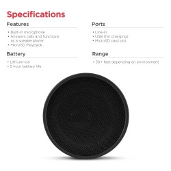 Ematic Bafle de sonido pequeño portatil inalámbrico