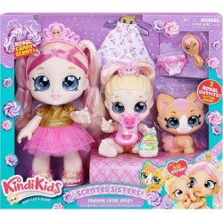 Kindikids Scented Sisters Set de muñecas Pawsome Royal Sisters