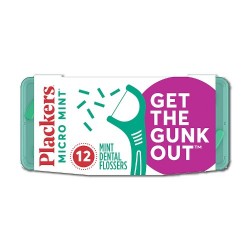 Plackers Micro Mint 12 mint dental flosser Plackers Micro Mint 12 mint dental flosser