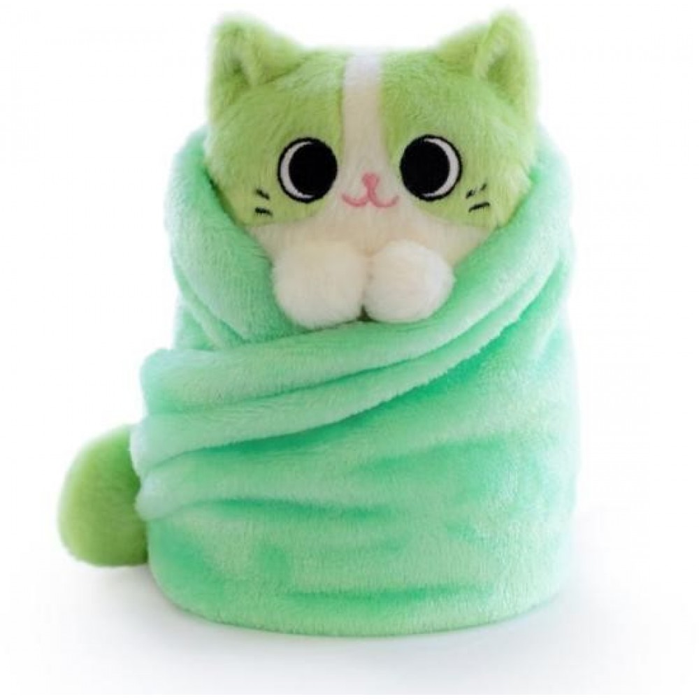 Purritos Peluche Gato forma de burrito Matcha