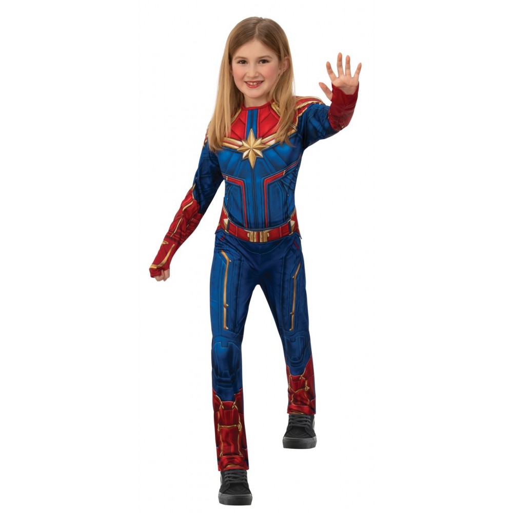 Rubies Capitana Marvel para niñas 4-6X Rubies Capitana Marvel para niñas 4-6X