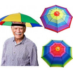 Sombrero paraguas para playa - Arcoíris