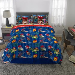 Super Mario juego cama doble reversible 5 pcs