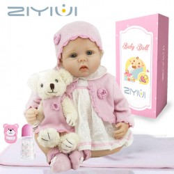 Bebe Reborn muñeco realista 55 cm Ziyiui
