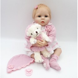 Bebe Reborn muñeco realista 55 cm Ziyiui