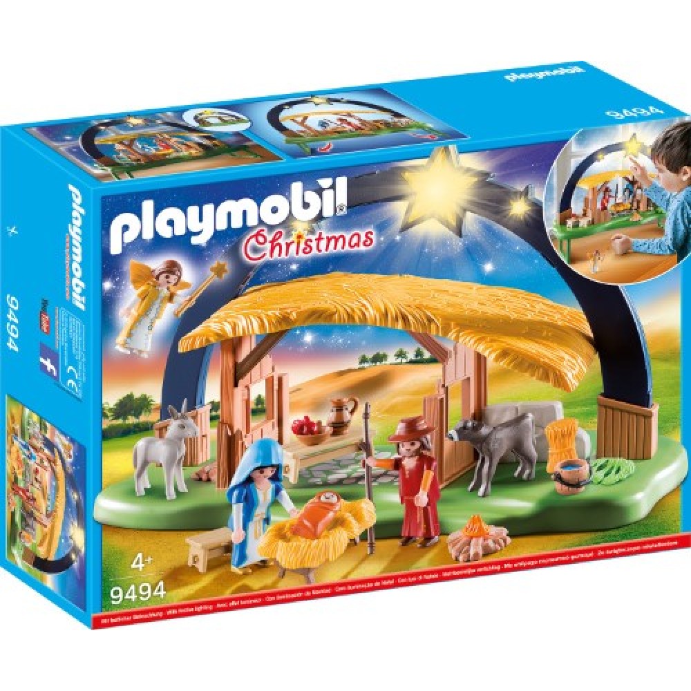 Playmobil navidad Belén con luz 9494