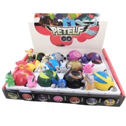 Pokémon 12 pokébolas con figuras y accesorios