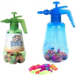 Botella con hinchador 100 globos de agua Botella con hinchador 100 globos de agua