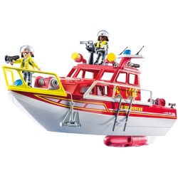 Playmobil lancha bomberos